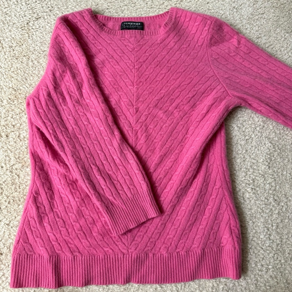 Pink cashmere sweater